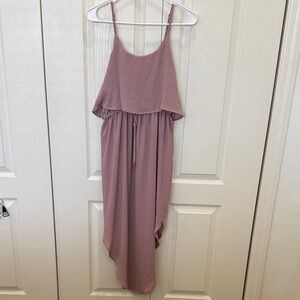 Mauve Spaghetti Strap Maxi Dress